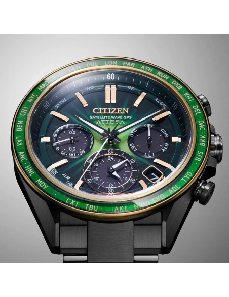 GPS titanio solar CITIZEN ATTESA CC4084-83Z 44.6MM JDM hecho en Japón Limited